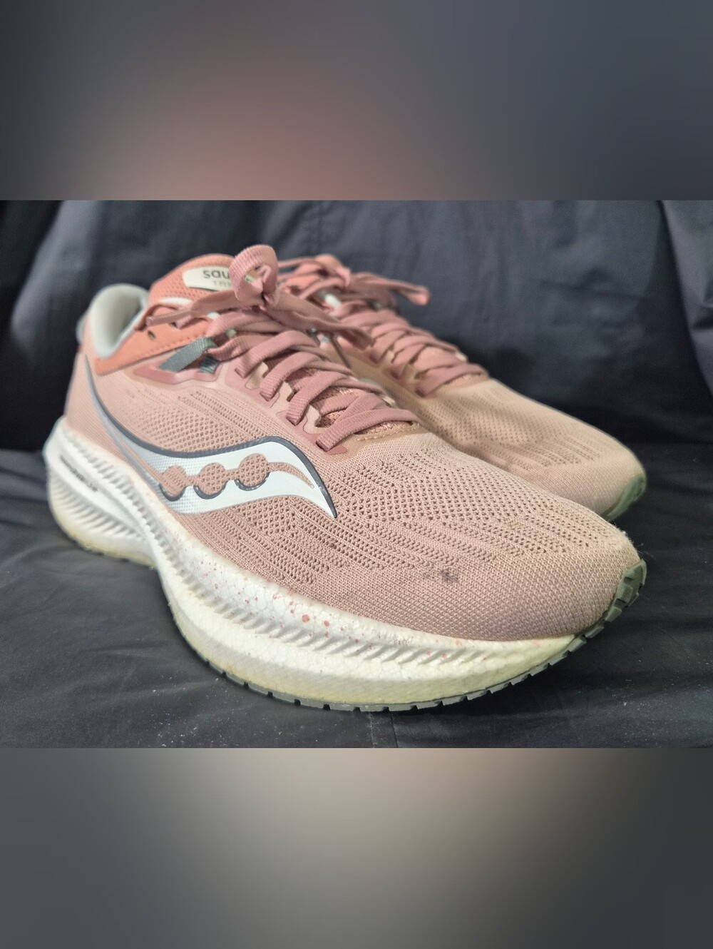 Women's Saucony Triumph 21 "Lotus Bough" Running Shoes (S10881-130) Sz. 8.5